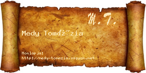 Medy Tomázia névjegykártya